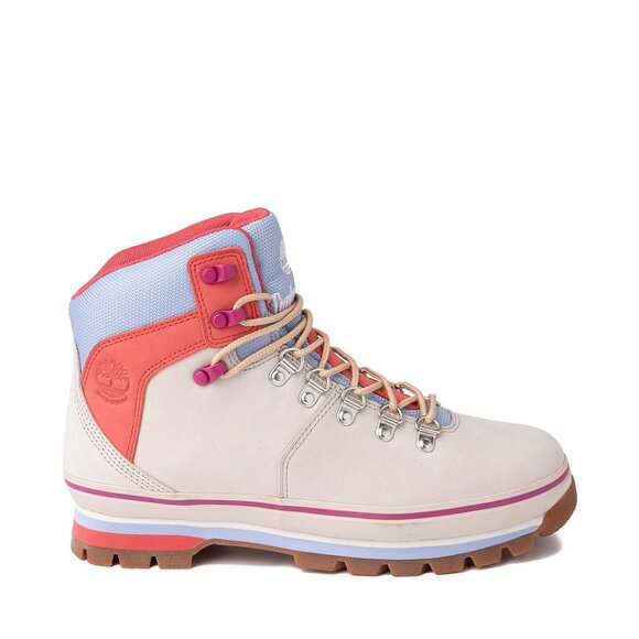 Womens Timberland Euro Hiker Boot Gray Pastel Color-Block Size 8 - Picture 1 of 14